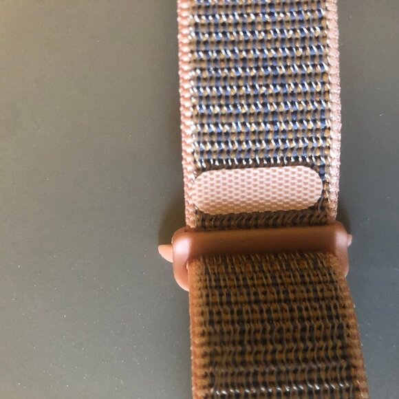 NEW (NWOT) 5-piece Apple Watch woven/velcro bands pink/purple/gray - Picture 7 of 13